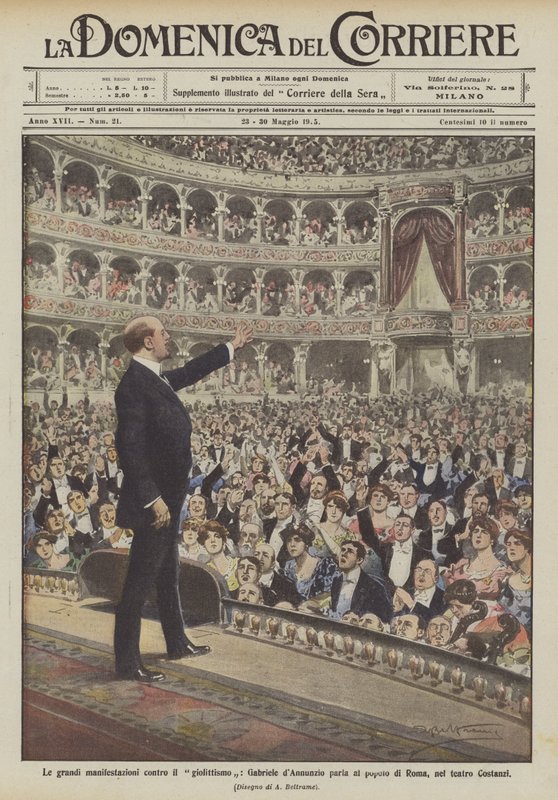 Les grandes manifestations contre le giolittisme, Gabriele d
