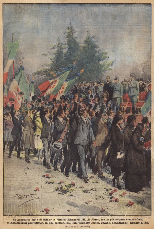 Les grandioses fêtes de Milan pour Victor-Emmanuel III - Achille Beltrame