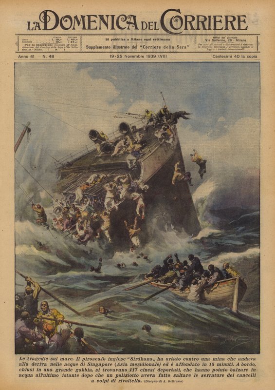 Les tragédies en mer - Achille Beltrame
