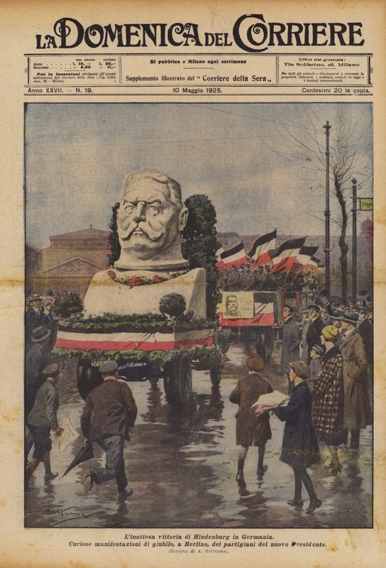 La victoire inattendue de Hindenburg en Allemagne - Achille Beltrame