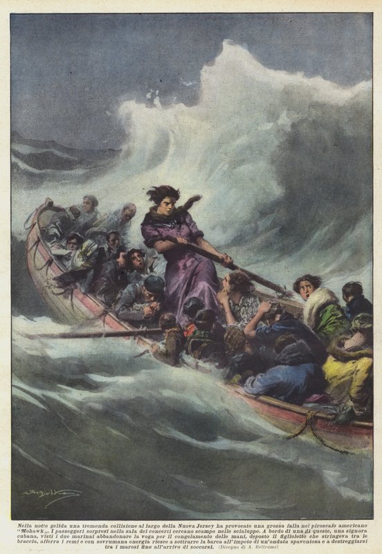 Dans la nuit glaciale, une terrible collision au large du New Jersey a provoqué une grosse - Achille Beltrame