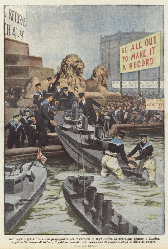 Un des moyens originaux de propagande pour le prêt en Angleterre - Achille Beltrame