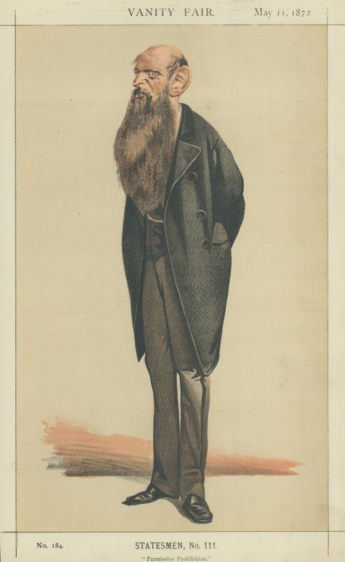 Sir Wilfrid Lawson (lithographie couleur) - Adriano Cecioni