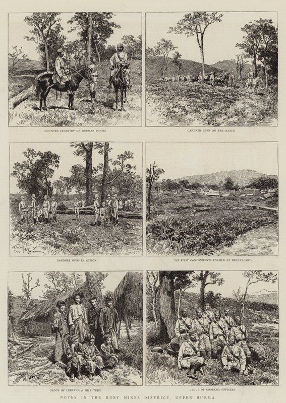Notes dans le district des mines de rubis, Haute-Birmanie - Adrien Emmanuel Marie