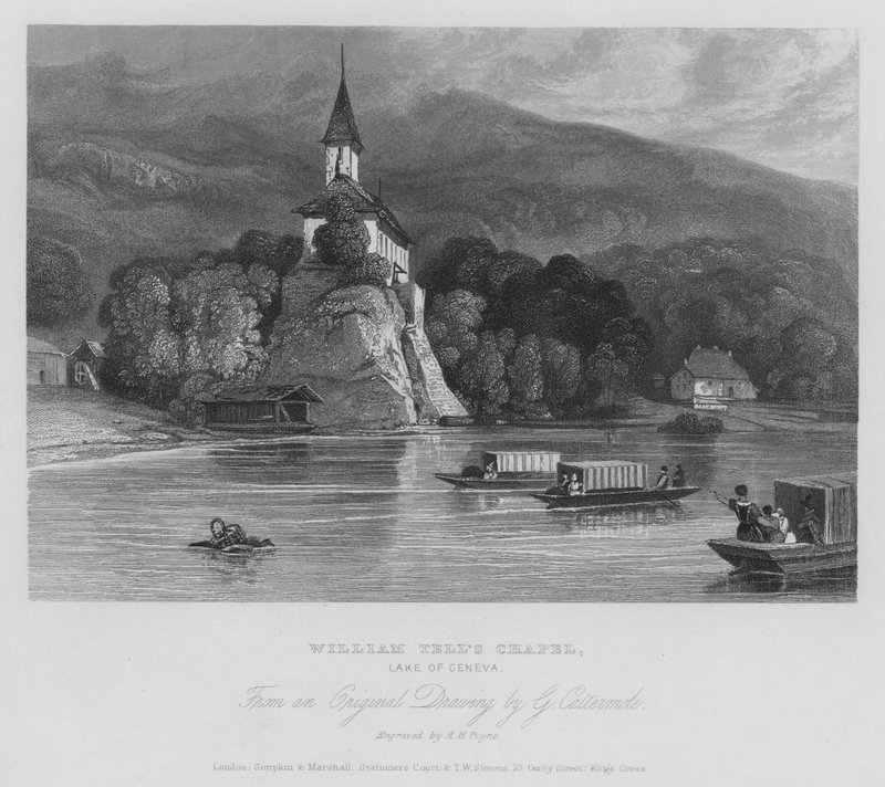 Chapelle de Guillaume Tell, lac Léman, Suisse - Albert Henry Payne