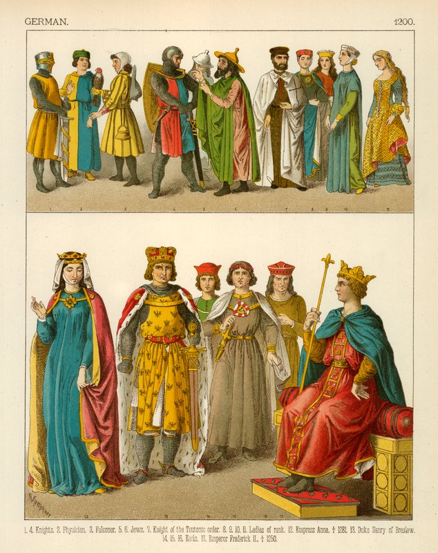 Costume allemand 1200 - Albert Kretschmer