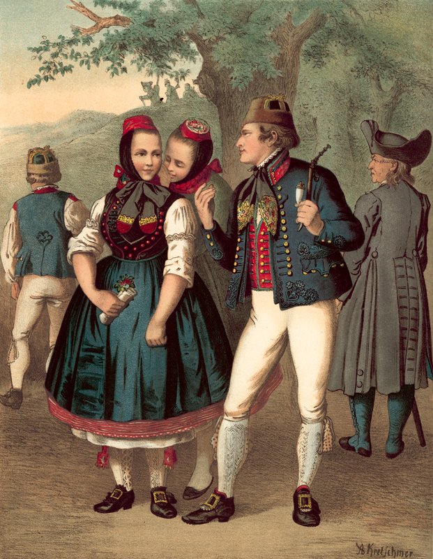 Costume allemand, Chur-Hessen et der Schwalm - Albert Kretschmer