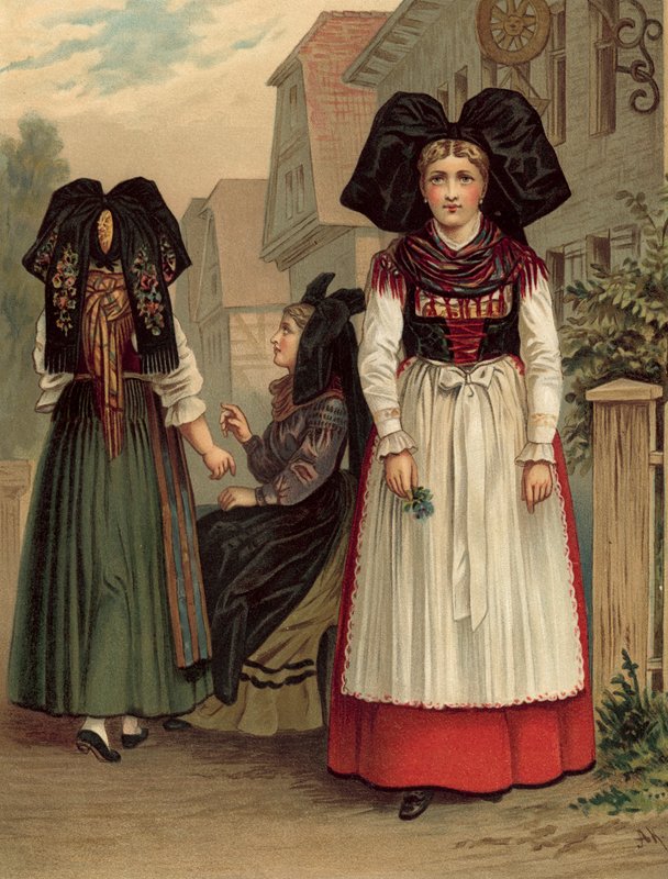 Costume allemand, Elsass Geispolsheim - Albert Kretschmer