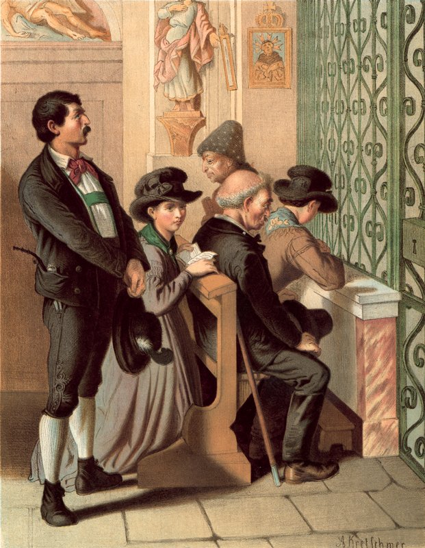 Costume allemand, Tyrol, Ober-Innthal - Albert Kretschmer