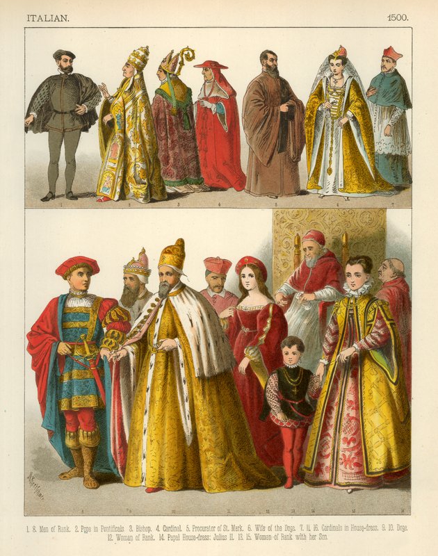 Costume italien 1500 - Albert Kretschmer