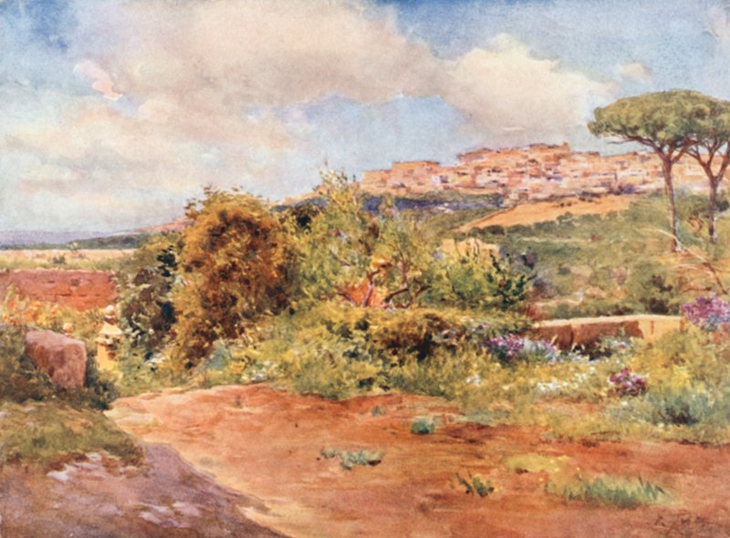 Girgenti depuis le jardin de S. Nicola - Alberto Pisa