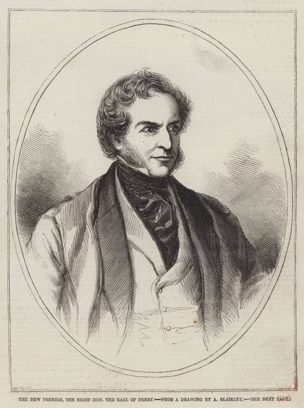 Le nouveau Premier ministre, le très honorable comte de Derby - Alexander Blaikley