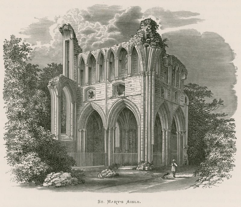 Abbaye de Dryburgh, allée de Sainte Marie - Alexander Francis Lydon