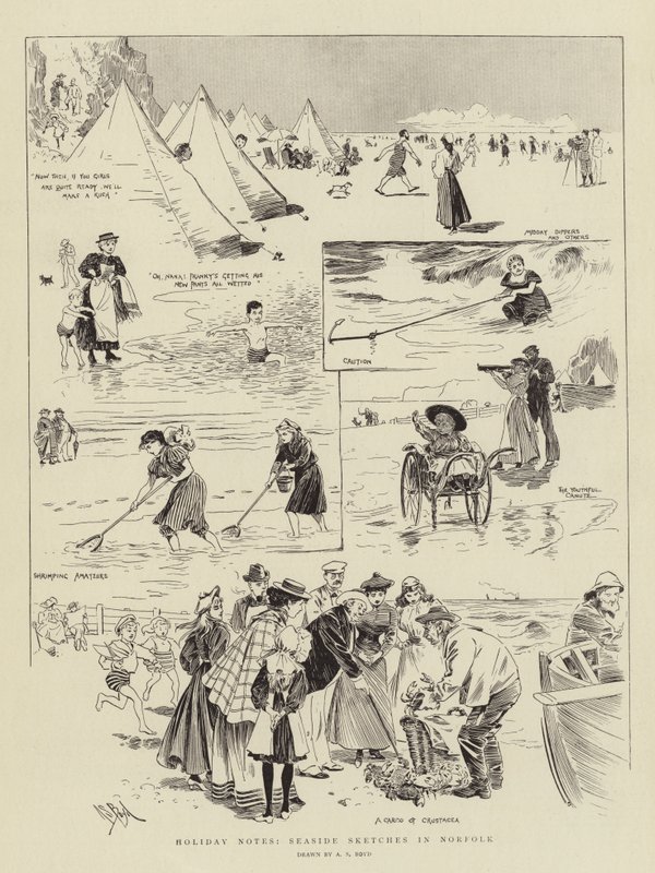 Notes de vacances, croquis de bord de mer à Norfolk - Alexander Stuart Boyd