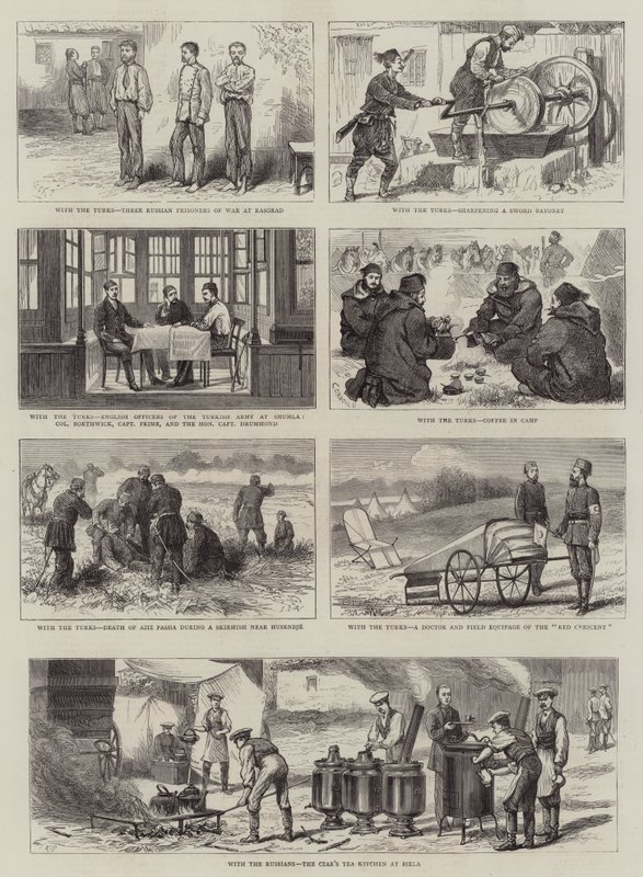 Avec les Turcs et les Russes - Alfred Chantrey Corbould