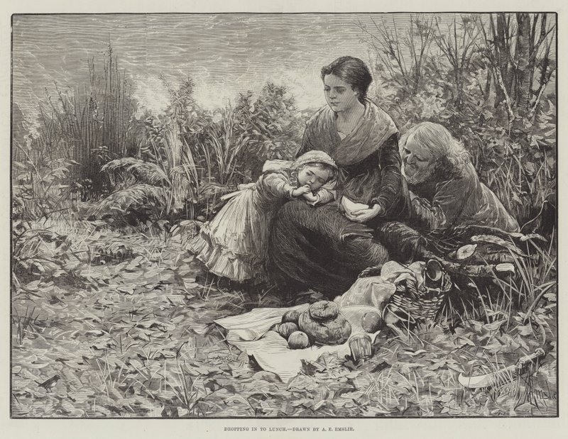 Déjeuner impromptu - Alfred Edward Emslie