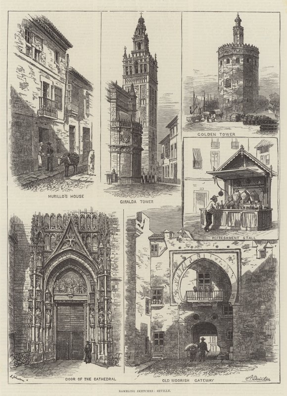 Croquis en vadrouille, Séville - Alfred Robert Quinton