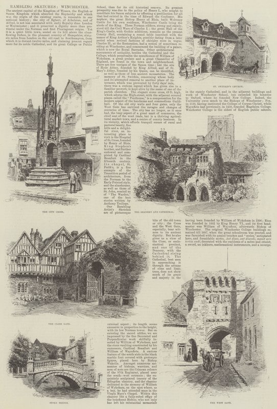 Croquis en promenade, Winchester - Alfred Robert Quinton