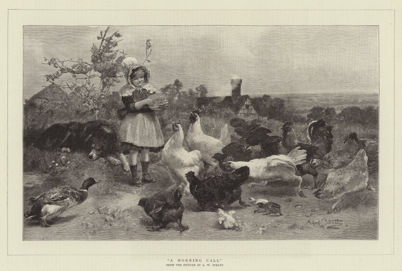 Une visite matinale - William Strutt