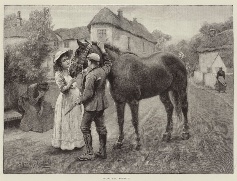 Adieu, Dobbin! - William Strutt