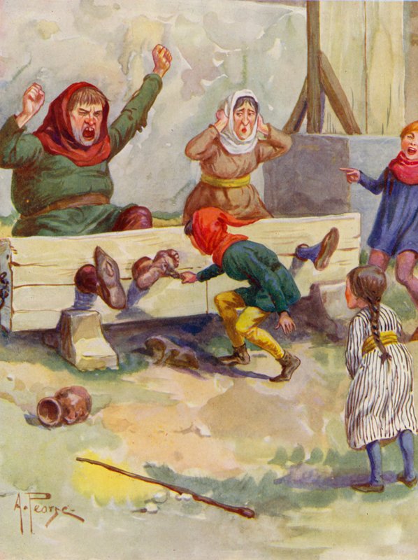 Merrie England : Dans les stocks - Alfred (after) Pearse