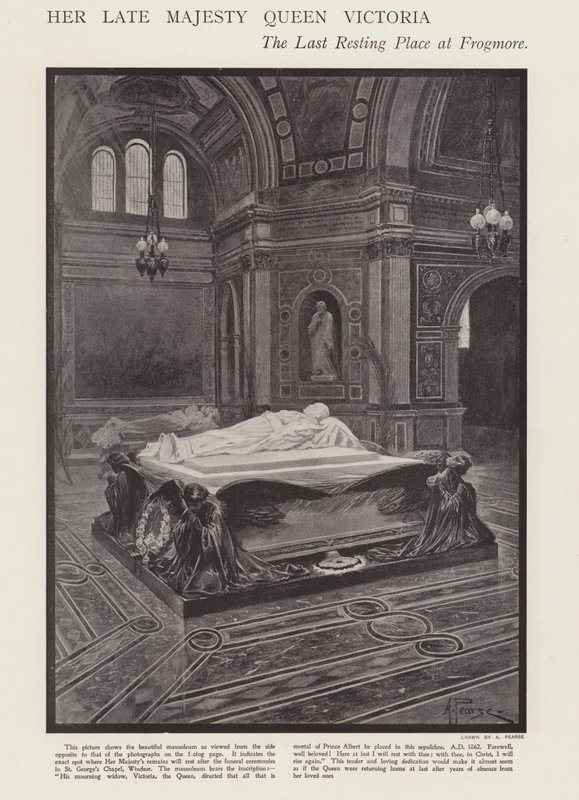 Le dernier lieu de repos de la reine Victoria à Frogmore - Alfred (after) Pearse