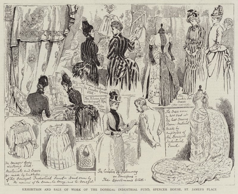 Exposition et Vente de Travaux du Fonds Industriel de Donegal, Spencer House, St James