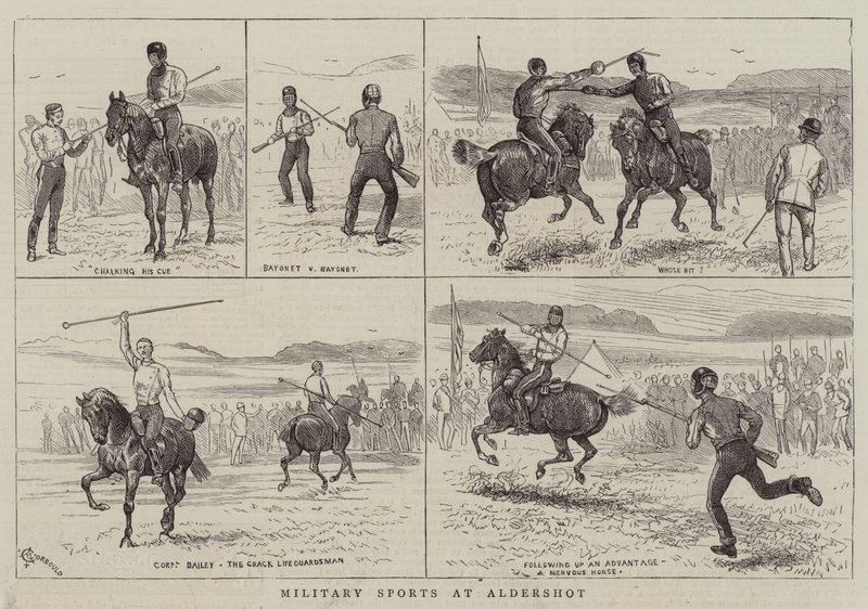 Sports militaires à Aldershot - Alfred Chantrey Corbould