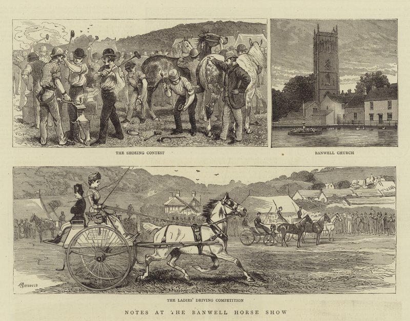 Notes au Banwell Horse Show - Alfred Chantrey Corbould