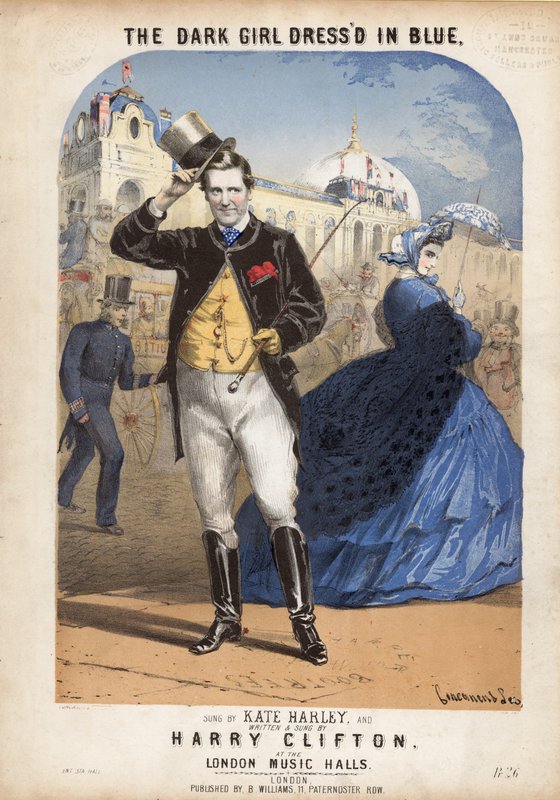 La fille sombre habillée en bleu - Alfred Concanen
