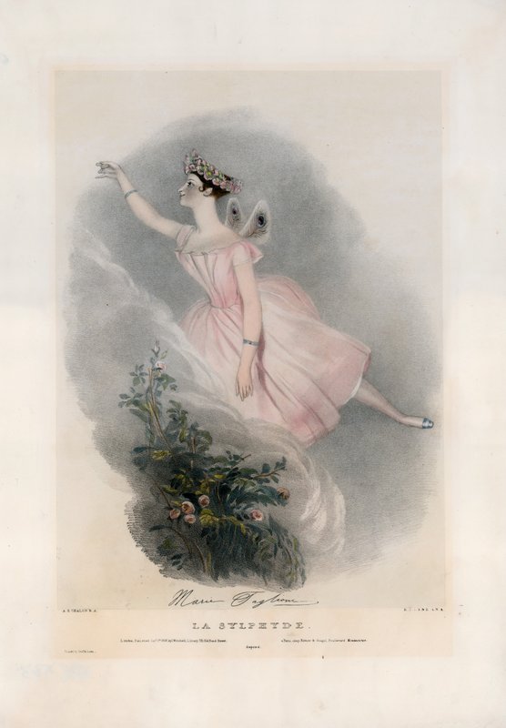 Marie Taglioni dans La Sylphide - Alfred Edward Chalon