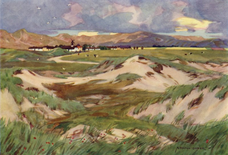 Danemark : Kandestederne, un hameau primitif dans le nord du Jutland - Alfred Heaton Cooper