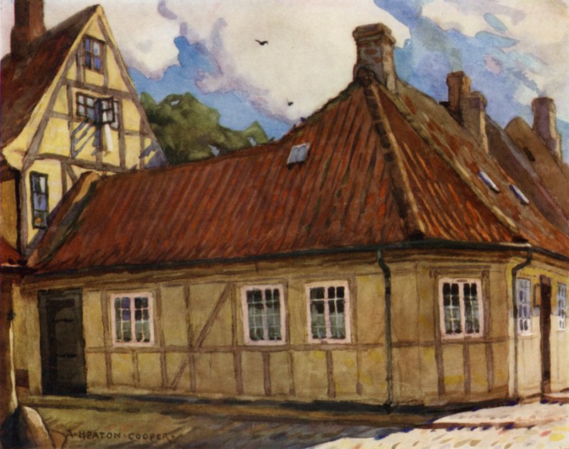 Danemark : Odense, lieu de naissance de Hans Andersen - Alfred Heaton Cooper