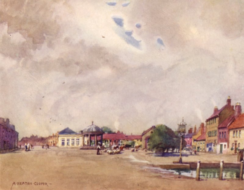 Place du marché de Swaffham, Norfolk - Alfred Heaton Cooper