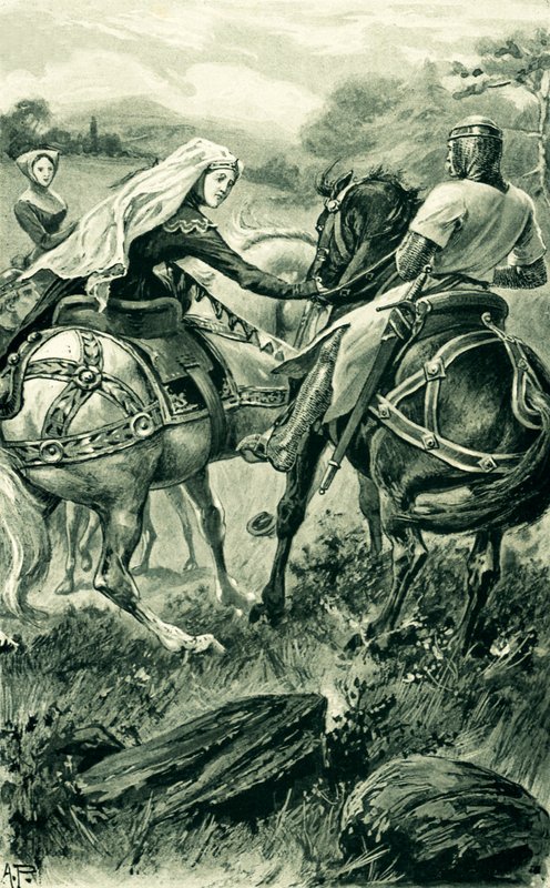 La Comtesse de Carrick et Robert De Bruce - Alfred Pearse