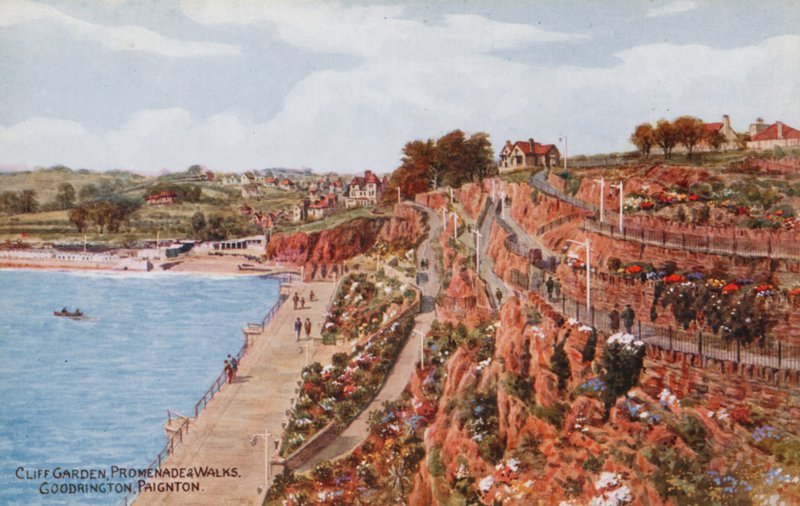 Jardin de la falaise, promenade et sentiers, Goodrington, Paignton - Alfred Robert Quinton