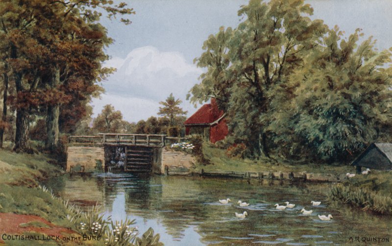 Écluse de Coltishall, sur la Bure - Alfred Robert Quinton