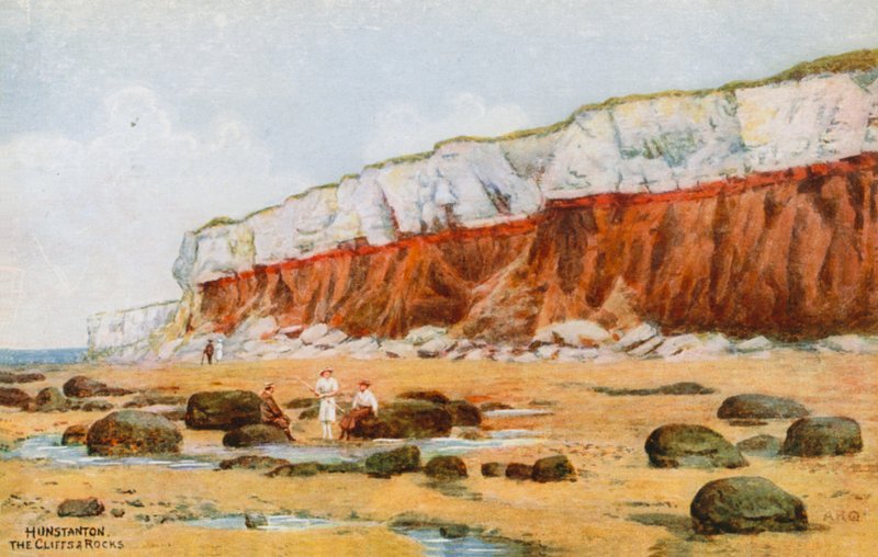 Hunstanton, les falaises et les rochers - Alfred Robert Quinton