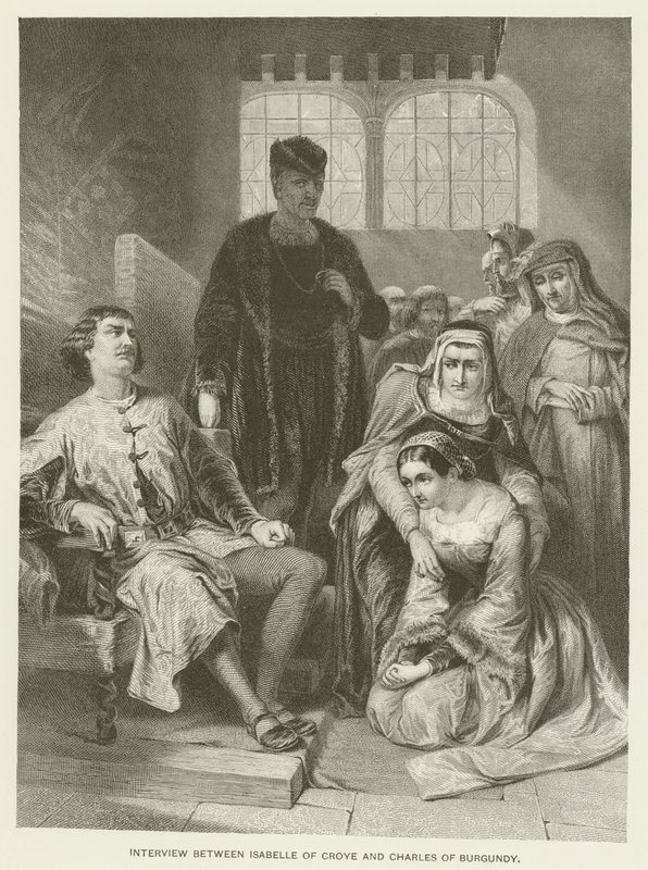 Entrevue entre Isabelle de Croye et Charles de Bourgogne - Alfred W. Elmore