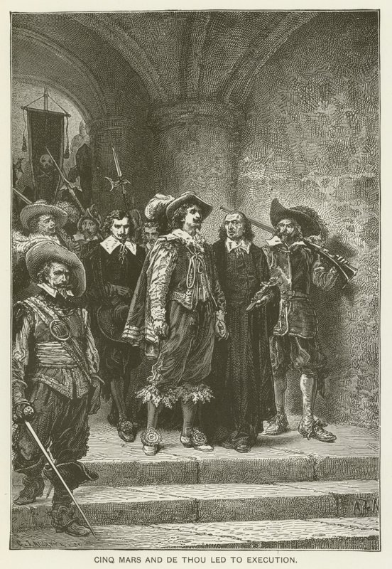 Cinq Mars et De Thou conduits à l