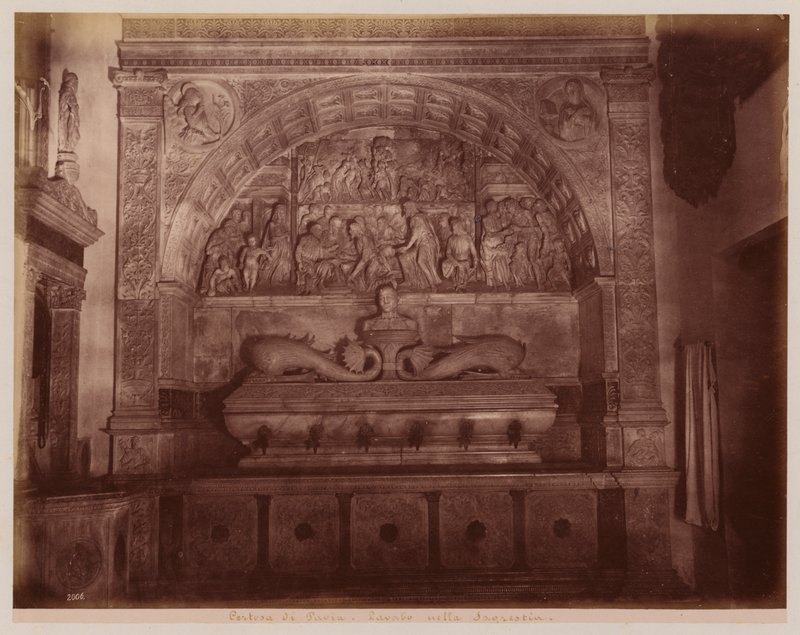 La Certosa di Pavia : Abreuvoir dans la sacristie - Alfredo Noack