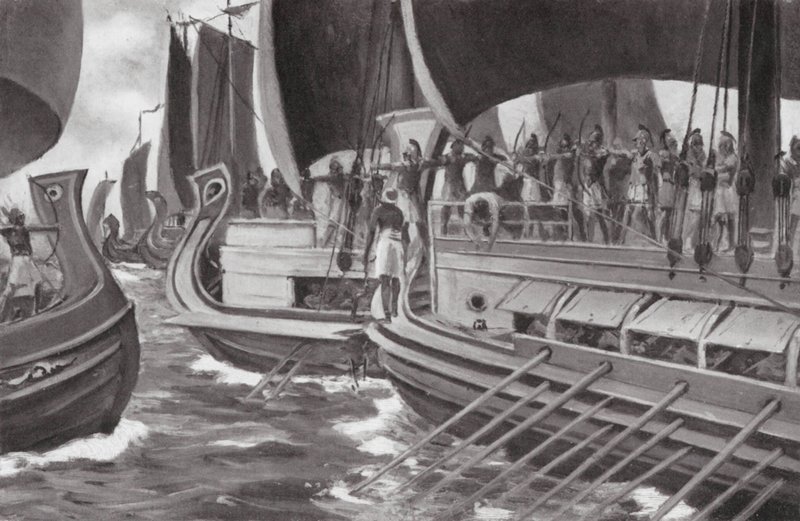 Le Premier Combat naval de l