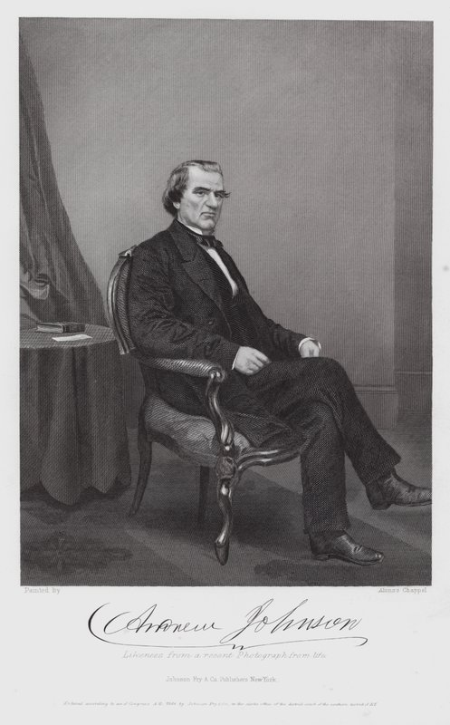 Andrew Johnson (gravure) - Alonzo (after) Chappel