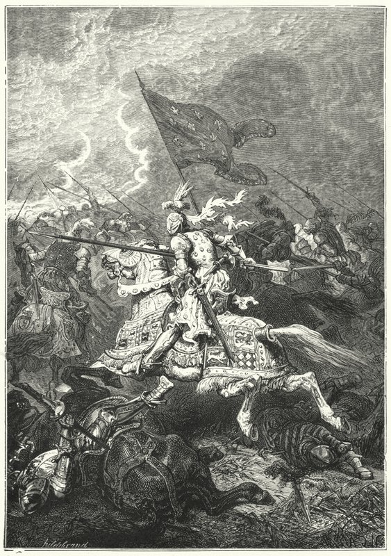 Bataille de Fornovo, Italie - Alphonse Marie de (after) Neuville