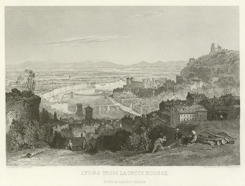 Lyon depuis La Croix Rousse - Alphonse Marie de Neuville