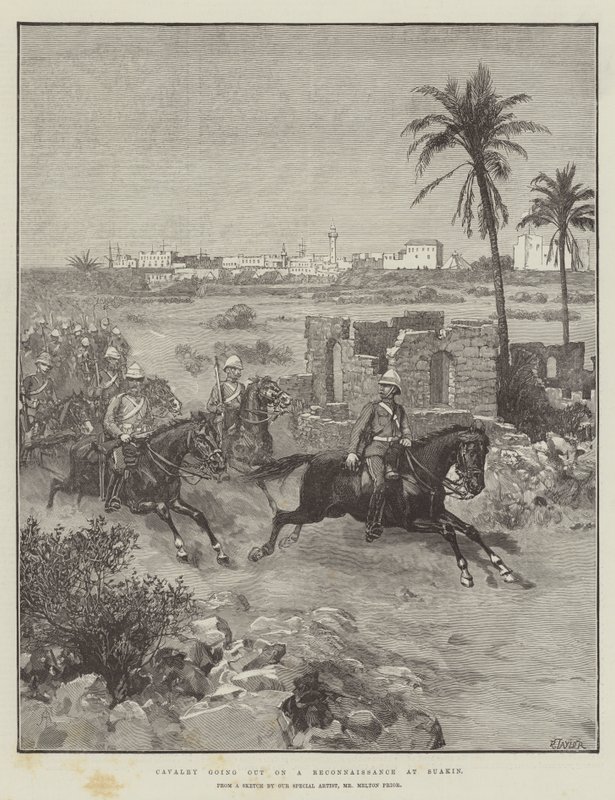 Cavalerie partant en reconnaissance à Suakin - Amedee Forestier