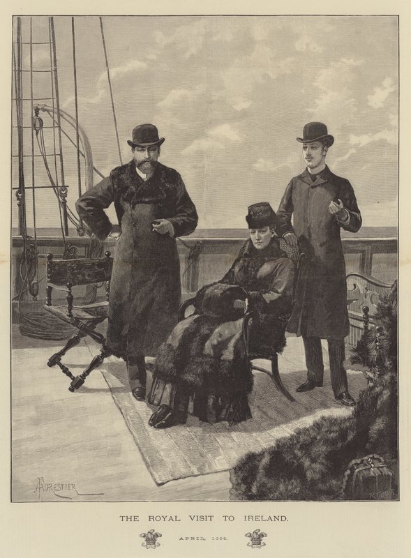 La visite royale en Irlande, avril 1885 - Amedee Forestier