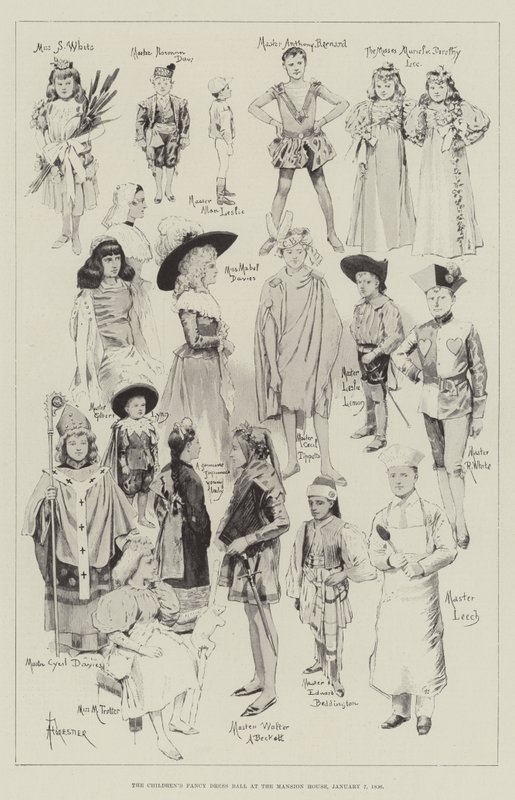 Le bal costumé des enfants au Mansion House, 7 janvier 1896 - Amedee Forestier