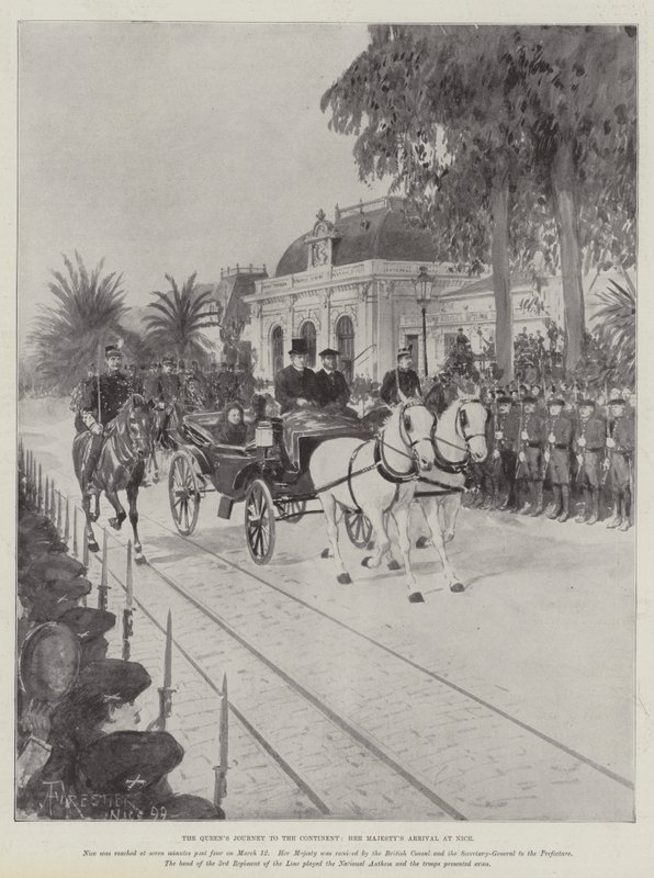 Le voyage de la reine sur le continent, l