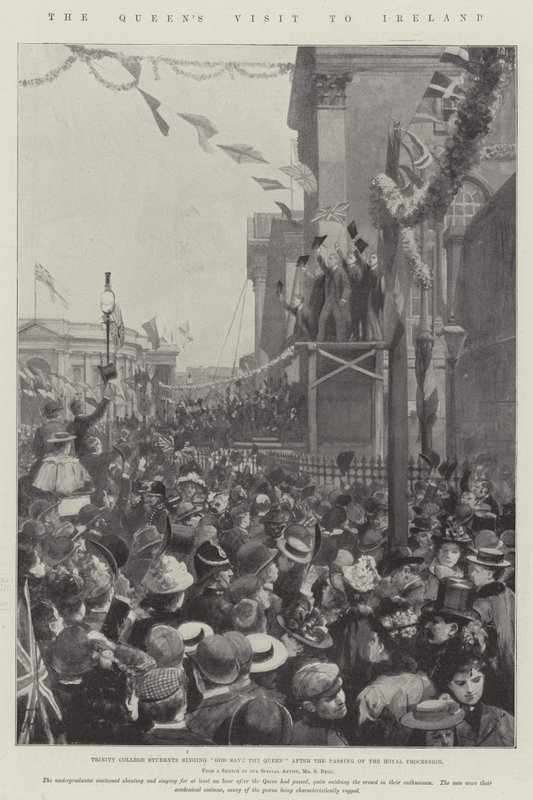 La visite de la reine en Irlande - Amedee Forestier